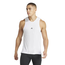 adidas YOGA White Solid Tanks