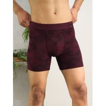 DaMENSCH Brown Solid Premium Egyptian Cotton-Modal Blend Boxer Brief