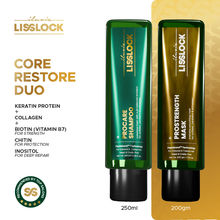 Iluvia Lisslock Core Restore Duo With Keratin Protein + Collagen, Structural Repair & Anti-Breakage