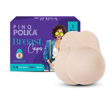 PINQ POLKA Breast Cups Nude Reusable Push Up Silicone Bra Boob Tape Skin Friendly