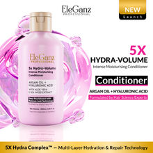 Eleganz Professional 5X Hydra-Volume Moisturising Conditioner with Hyaluronic Acid, Dry Frizzy Hair