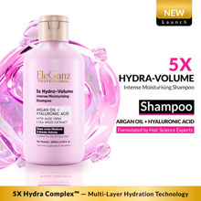 EleGanz Professional 5x Hydra-Volume Intense Moisturising Shampoo with Argan Oil, Dry & Frizzy Hair