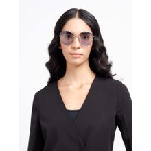 Poppy Women Metal Blue Oversized Full Rim Sunglass (PO-5006)-55