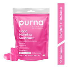 Purna Gummies Multivitamin Strawberry Gummies with Vitamins & Minerals, 30 Day Pack