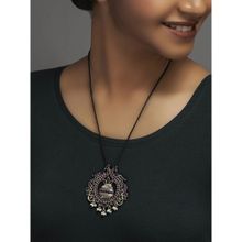 Divas Mantra SERENE PALLETTE Pendent with Red Spinel Stone, Green Spinel Stone and Pearls