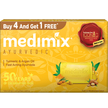 Medimix Ayurvedic Turmeric & Argan Oil Bathing Soap(Buy 4 Get 1 Free)