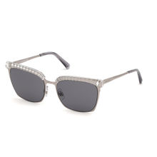 Swarovski Sunglasses Grey Square Women Sunglasses SK0196 55 12A