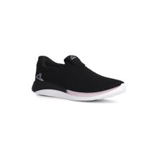 Power Women Casual Slip-On Black Walking Shoes