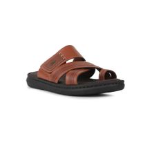 Scholl Men Stylish Toe Ring Tan Sandals