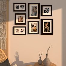Art Street Set of 7 Progeny Wall Photo frame Home office Room Decor(Black,6x10,8x12,8x8,8x10 In)