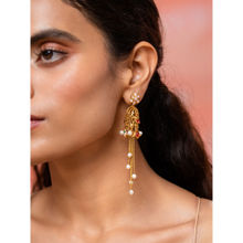 Shaya by CaratLane Nakhrewali Aunty Jhumki Earrings in Gold Plated 925 Silver