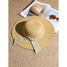 Toniq Stylish Beige Scarf Summer Vacation Beach Hats for Women