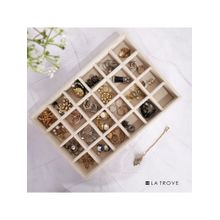 La Trove Luxury 24 Grids Jewellery Tray