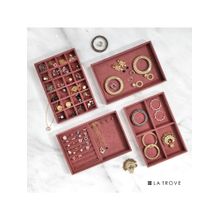 La Trove Luxury Big Stackable Drawer Jewellery Trays
