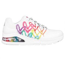 SKECHERS Uno-floating Love White Street Sneakers