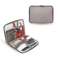 Assembly Gadget Organizer Tech Kit for Office Accessories|Travel Cable Organizer Bag|Grey