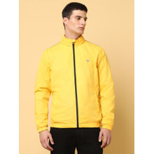 Wrangler Men's Solid Yellow Lightweight Jacket