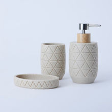 WAABI-SAABI Polyresin Bathroom 3 Piece Set