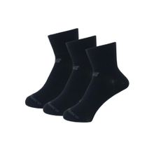New Balance Black Self Design Casual Socks For Men (Pack of 3) (M)