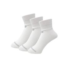 New Balance White Self Design Casual Socks For Men (Pack of 3) (M)