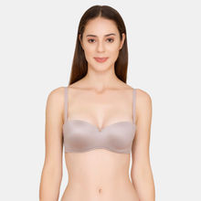 Zivame Marshmallow Padded Wired Strapless Bra - Grey