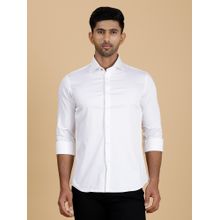 Wyre Slim Fit Cotton Solid White Party Shirt