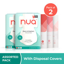 Nua Complete Comfort Assorted Pads (with Disposal Covers) - Pack of 2
