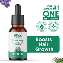 Aravi Organic 100% Pure Rosemary Essential Oil For Boosts Hair Growth & Deeply Nourishes Scalp
