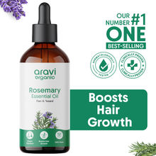 Aravi Organic Rosemary Essential Oil For Hair Growth & Longer Hair - 100% Pure & Natural