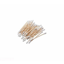 Gorgio Professional Wooden Stick Double Head Tips Natural Pure Cotton GCB006 200Pcs -Colour May Vary
