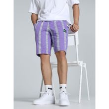 Puma Super Aop Men's Purple Knitted Shorts