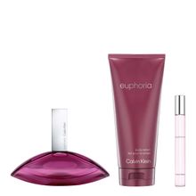 Calvin Klein Euphoria Women Giftset (Eau De Parfum + Body Lotion + Travel Spray)