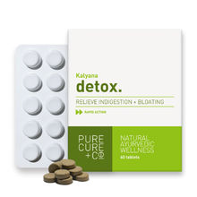 Pure Cure + Co. Detox Relieve Indigestion + Bloating 60 Tablets