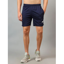 Shiv Naresh Thidi Net Navy White Motion Mist Shorts