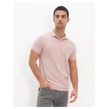 American Eagle Pink Solid Polo T-shirts
