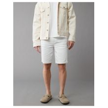 American Eagle Men White Air Flex+ 9 Inches Denim Shorts