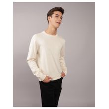 American Eagle Cream Crew Neck Sweater
