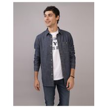 American Eagle Ae Denim Button-Up Casual Shirt