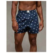American Eagle Men Blue Mens Sailboats Stretch Boxer Short