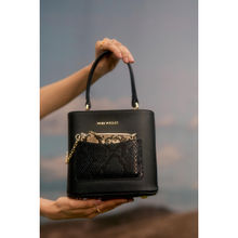 MINI WEST LONDON Black Blair Luxury Handbag with Pouch