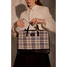 MINI WEST LONDON Blue Bourbon Street Laptop Bag with Pouch