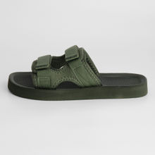 NoStrain Mens Olive Washable Triple Density Sandals