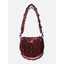 TABEER Maroon Embellished Hand Bags (M)