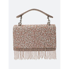 TABEER Peach Embellished Hand Bags (M)