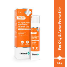 The Derma Co 1% Hyaluronic Sunscreen Oil-Free Gel With SPF 50