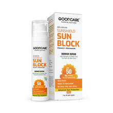 Goodcare Sun Block Sunscreen SPF 50 PA+++ Vitamin E, Niacinamide, Green Tea & Aloe Vera