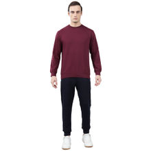 Cantabil Men Maroon Solid Casual Winter Wear Lounge (Set of 2)