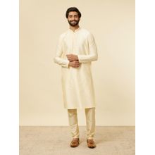 Twamev Sand Beige Classic Kurta for Men (Set of 2)