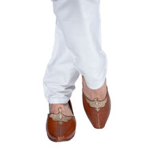 Korakari Mens Ethnic Royale Elite Jutti Pointed Toe Tan