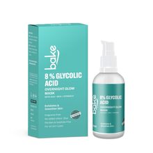 BAKE 8% Glycolic Acid Serum with AHA BHA for Uneven Skin Tone Pigmentation and Peeling